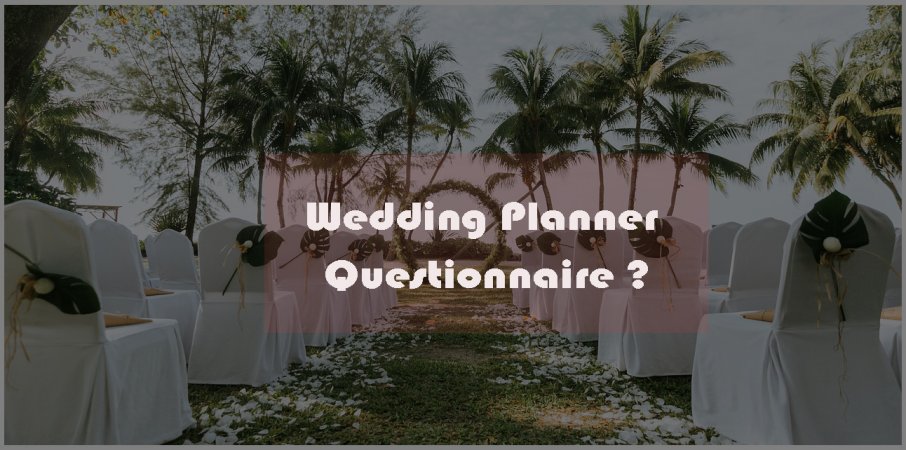 wedding planner questions