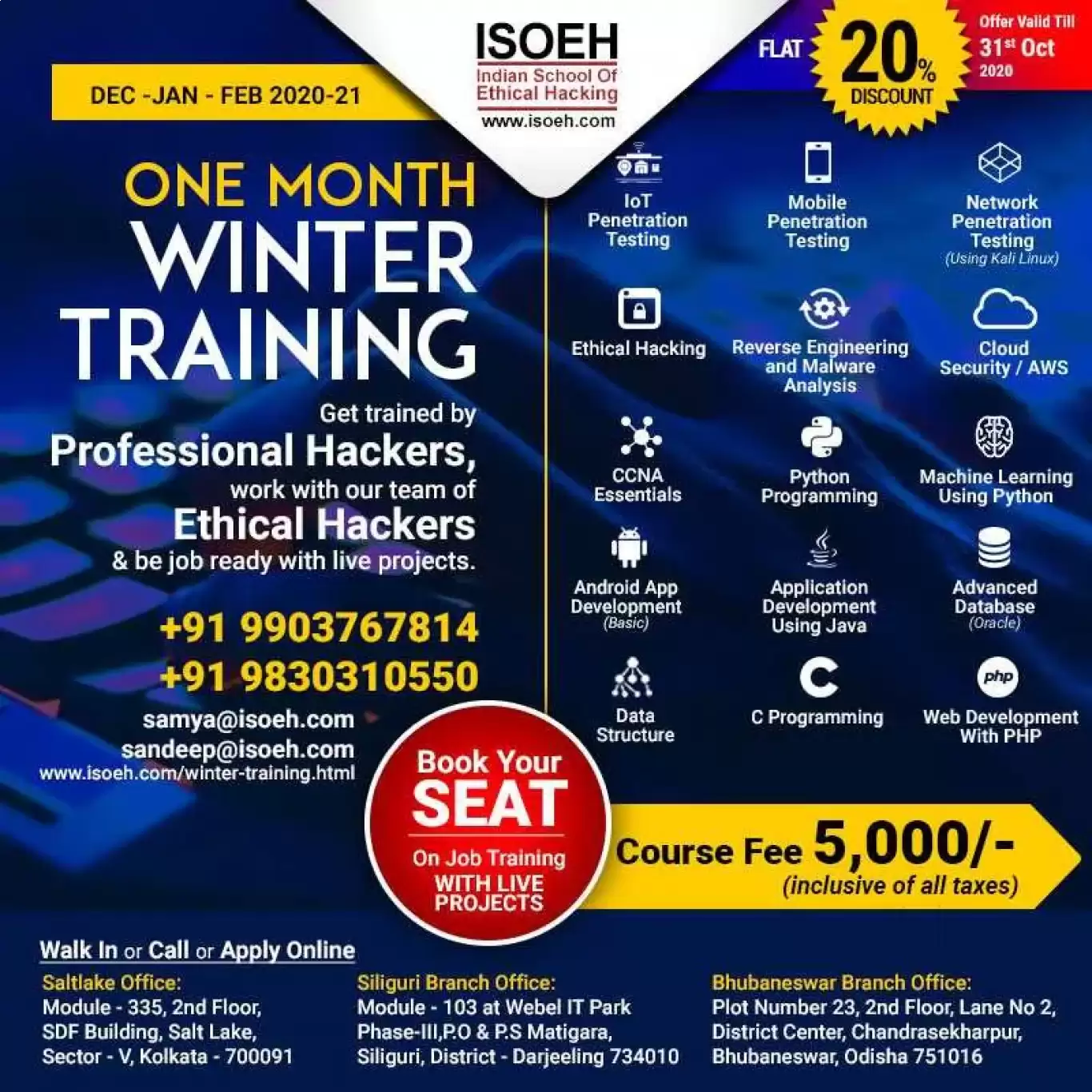 Indian School Of Ethical Hacking in Salt Lake City